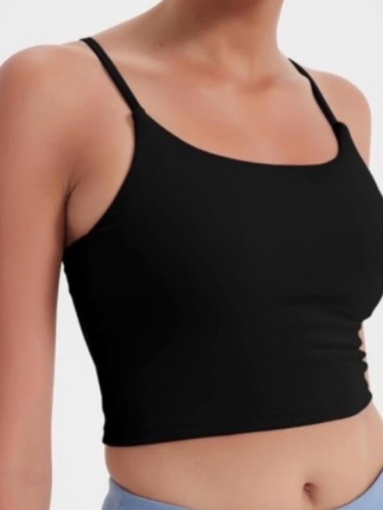 Amazon Tops - 3/$13🌷 Black Longline Sports Bra